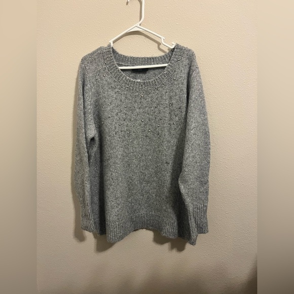 Lane Bryant Light Gray  Sweater - Picture 6 of 9